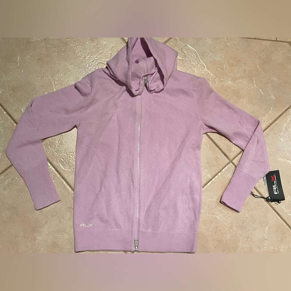 RLX Polo Ralph Lauren Golf Women’s Zip Up Sweater Pullover Hoodie Cashmere XS - Picture 3 of 16